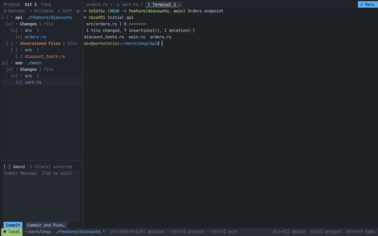 Терминал с агентом в tmux